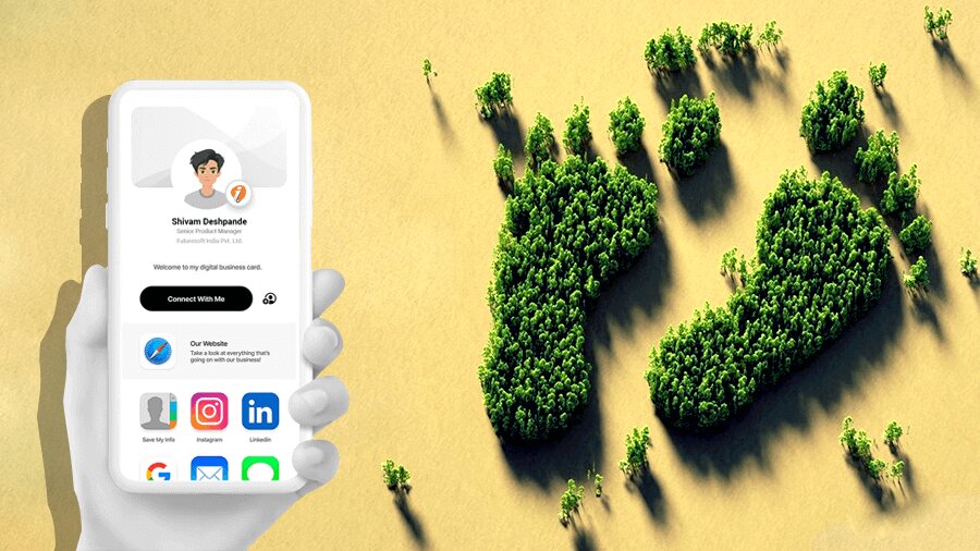 Reduce Carbon Footprint with smart visiting cards